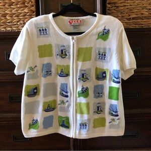 Vintage Richard sport 3pc 100% cotton outfit beach themed.